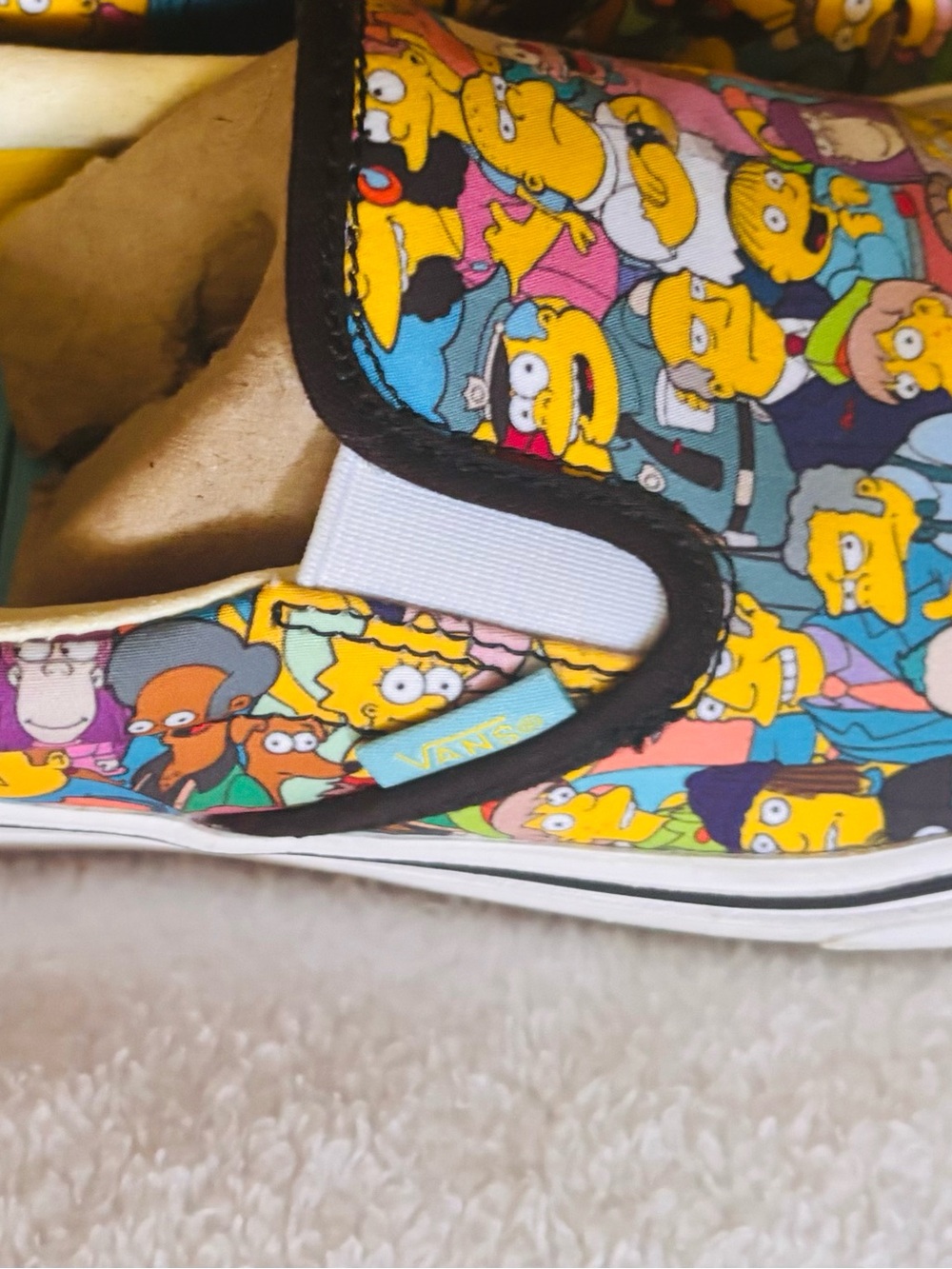 Vans Unisex Sneakers Simpson’s Cartoon Print Eoman’s Size 8, Men’s 6.5 NWOT - Picture 4 of 10